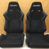 x2 Original RECARO SR6 Black KK100S Edition Seats